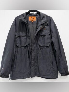 Field & Stream HydroProof Ultra Waterproof Hooded Fishing Jacket Men’s XL Navy